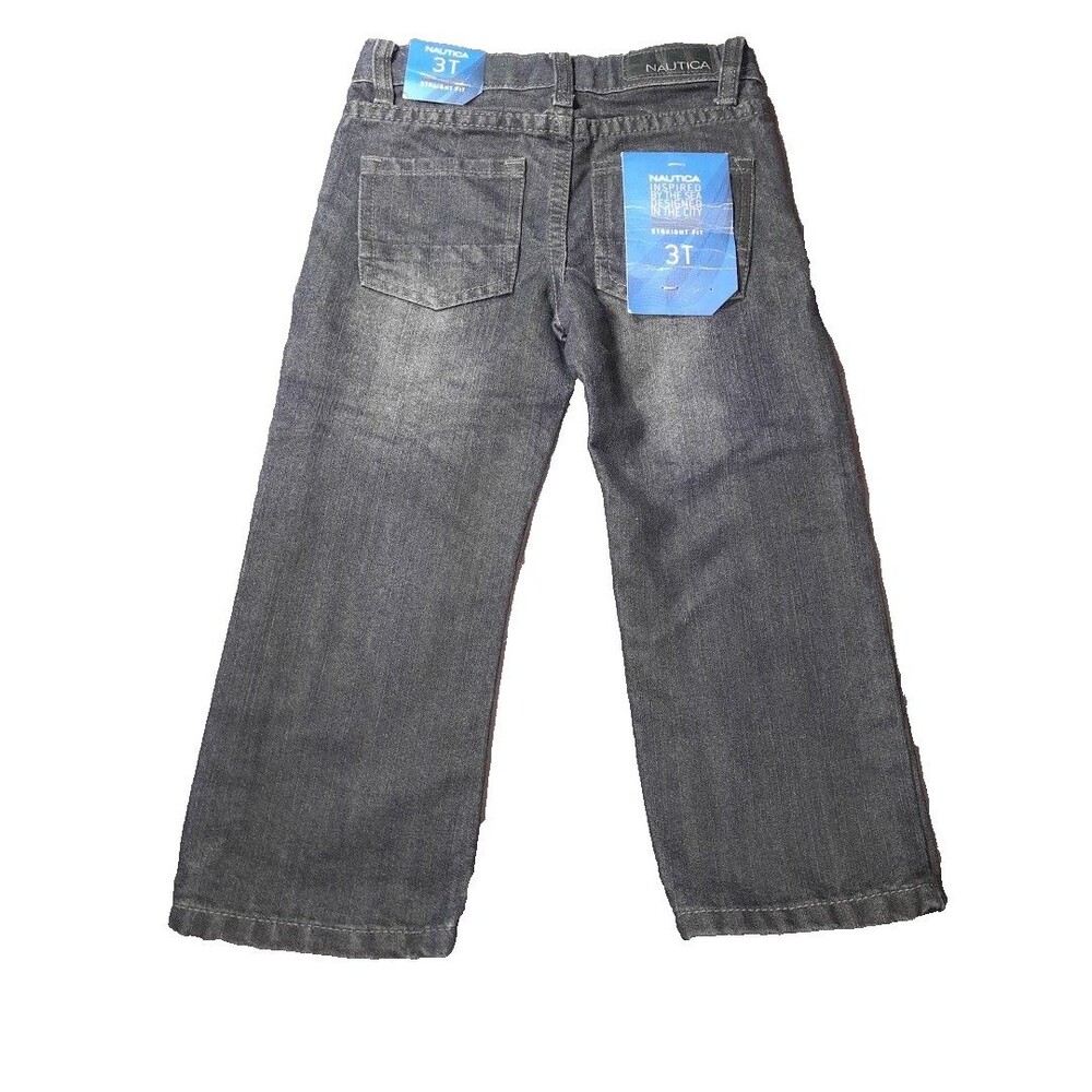 Nautica Blue Indigo Denim Jeans  Long Pants Toddler Size 3T Dead stock NWT